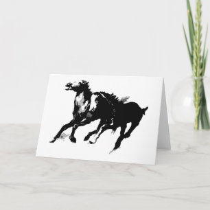 Tarjeta Caballos Corriendo