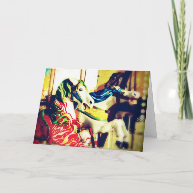 Tarjeta Caballos de cereza (Anverso)