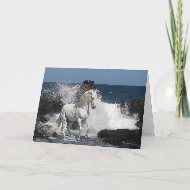 Tarjeta Caballos de la fantasía: Mares meridionales (Anverso)