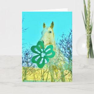 Tarjeta Caballos del caballo del trébol