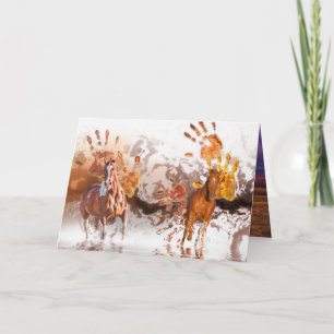 Tarjeta Caballos salvajes MANOS SALVAJES