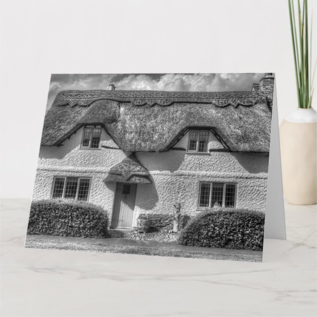 Tarjeta Cabaña de paja de campo inglesa (Anverso)