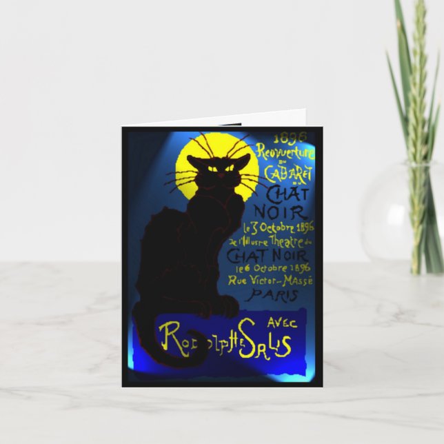Tarjeta Cabaret du Chat Noir (Anverso)