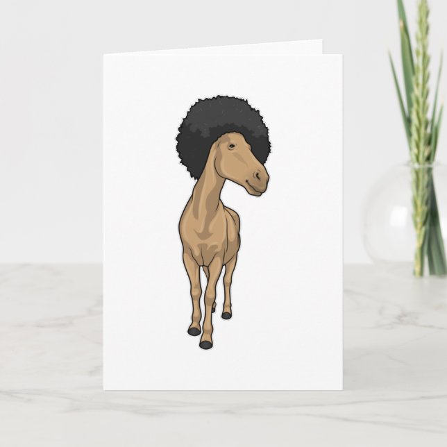 Tarjeta Cabello de caballo afro (Anverso)