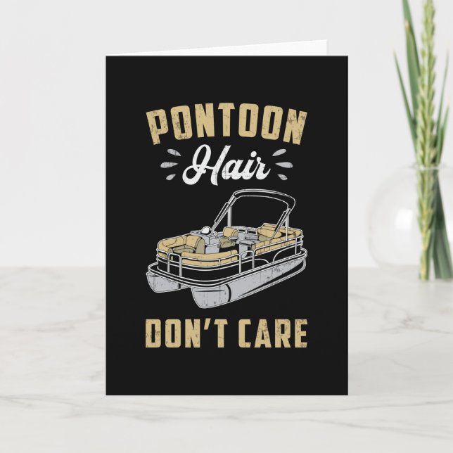 Tarjeta Cabello de pontón no le importa el barco velero (Anverso)