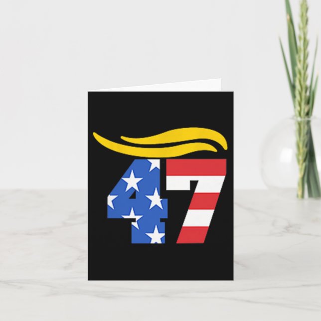 Tarjeta Cabello de Trump Vintage 47  (Anverso)