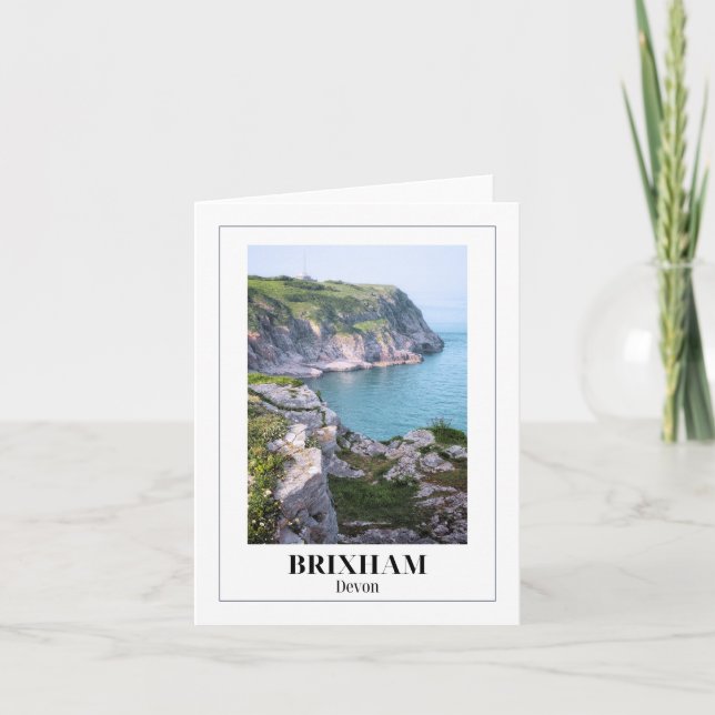 Tarjeta Cabeza de Berry, Brixham, Devon (Anverso)