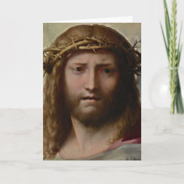 Tarjeta Cabeza de Cristo Correggio