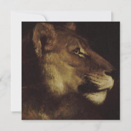 Tarjeta Cabeza de León (Animal salvaje)