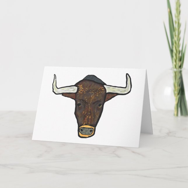 Tarjeta Cabeza de toro (Anverso)