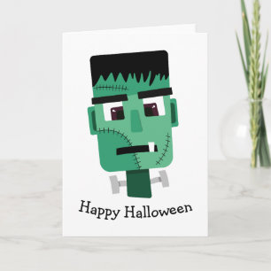 Tarjeta Cabeza del Monstruo de Frankenstein