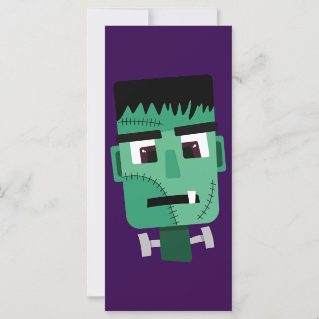 Tarjeta Cabeza del Monstruo de Frankenstein (Anverso)