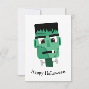 Tarjeta Cabeza del Monstruo de Frankenstein