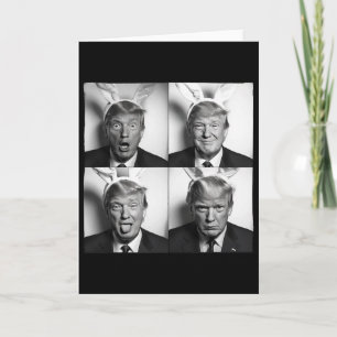 Tarjeta Cabina de Fotos de Trump con Orejas de Conejo de P