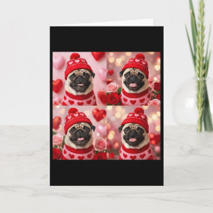 Tarjeta Cabina de fotos del Día de San Valentín para perro