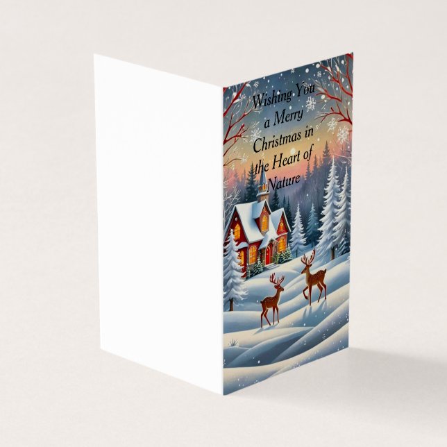 Tarjeta Cabina de invierno acogedora (Exterior)