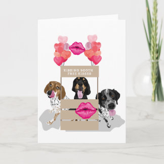 Tarjeta Cabina que se besa del Coonhound