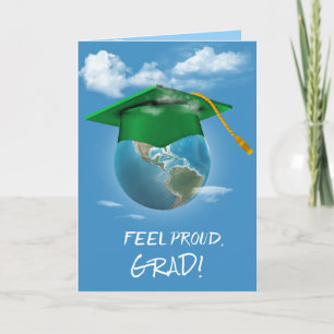 Tarjeta Cabo Verde de graduación en el planeta Tierra