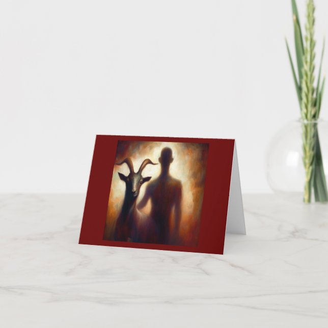 Tarjeta Cabra animal espiritual 1 (Anverso)