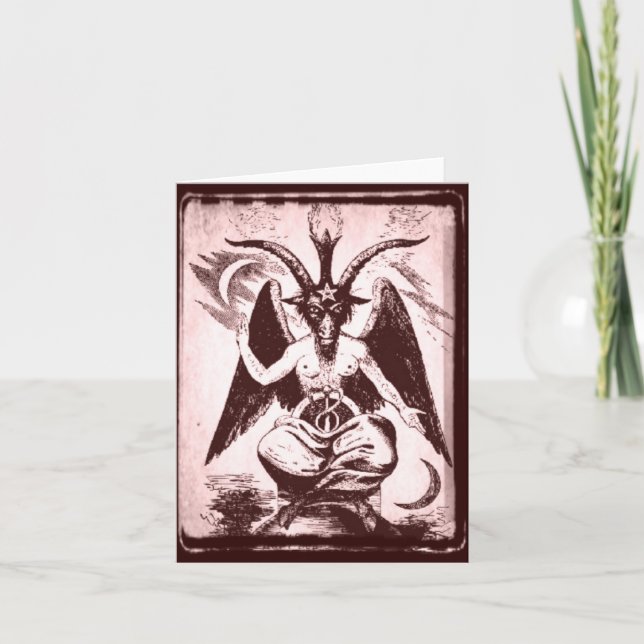 Tarjeta Cabra De Mendes (Estilo Antiguo) (Anverso)