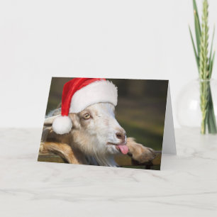 Tarjeta Cabra de Navidad