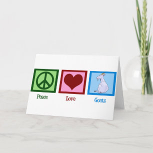 Tarjeta Cabra de Paz Amor