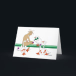 Tarjeta Cabra, Gansos & Vino<br><div class="desc">Estos tipos hacen una tarjeta con una nota maravillosa. Se puede comprar en blanco o añadir un saludo dentro.
La cabra y los gansos son simplemente demasiado geniales.</div>