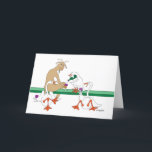 Tarjeta Cabra, Gansos & Vino<br><div class="desc">Estos tipos hacen una tarjeta con una nota maravillosa. Se puede comprar en blanco o añadir un saludo dentro.
La cabra y los gansos son simplemente demasiado geniales.</div>