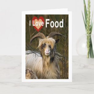 TARJETA CABRA PARA EL CUMPLEAÑOS DE TWIN AMAR LA COMIDA/TÚ