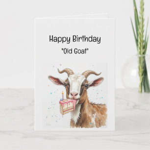 Tarjeta Cabra vieja de cumpleaños personalizado Humor "Sob