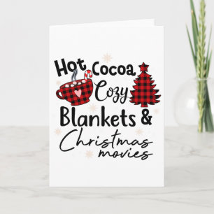 Tarjeta Cacao Caliente Mantas Navidades Películas Búfalo P