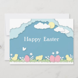 Tarjeta Cacería de huevos de Pascua, vacaciones de primave