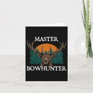 Tarjeta Cacería de padres por el Día del Maestro Bowhunter