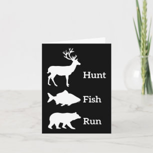 Tarjeta Cacería divertida: pesca, pesca, pesca, pesca, pes