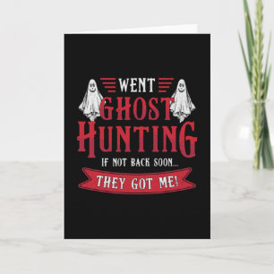 Tarjeta Cacería Fantasma Si No Regresaba A Cazar Fantasma