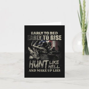 Tarjeta Cacería Graciosa De Cazadores De Cerveza Y Caza De