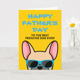 Tarjeta Cachorro cervatillo de día del padre francés Frenc