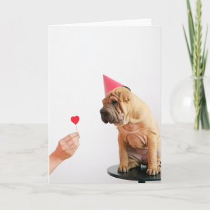 Tarjeta Cachorro con sombrero