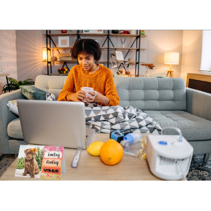 Tarjeta Cachorro de cigalas que envía vibraciones curativa