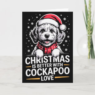 Tarjeta Cachorro De Navidad Lindo La Navidad Es Mejor Con 