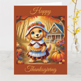 Tarjeta Cachorro de peregrino con crema de calabaza en Acc