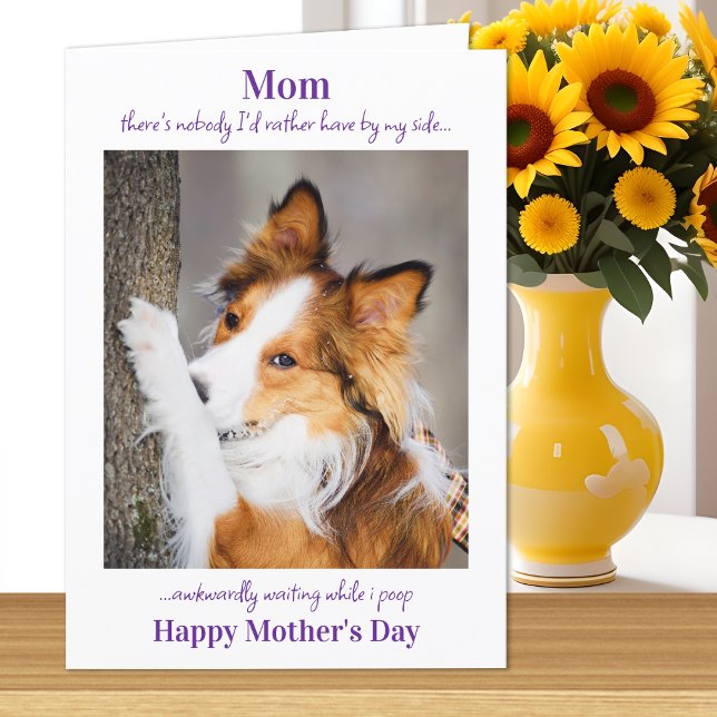 Tarjeta Cachorro de perro de mamá graciosa día de la madre (Subido por el creador)