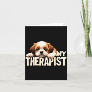 Tarjeta Cachorro Divertido Mi Perro Therast Shih Tzu