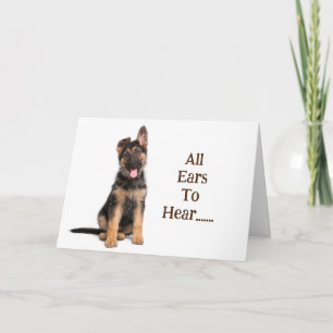 Tarjeta CACHORRO JUGUETÓN DICE "1er DÍA DE JARDÍN DE INFAN