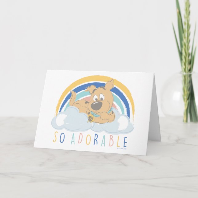 Tarjeta Cachorro Scooby-Doo "tan adorable" (Anverso)