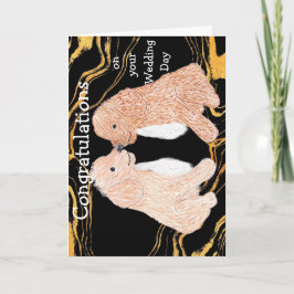 Tarjeta Cachorros Cariñosos Felicitaciones en tu día de bo