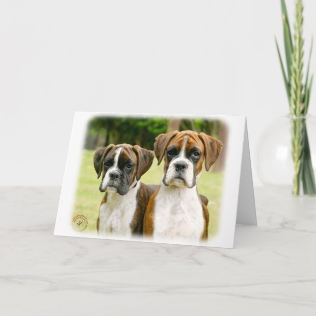 Tarjeta Cachorros de boxer 9Y049D-064 (Anverso)