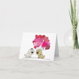 Tarjeta Cachorros del Día de San Valentín