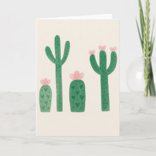 Tarjeta Cacti Blank Greeting