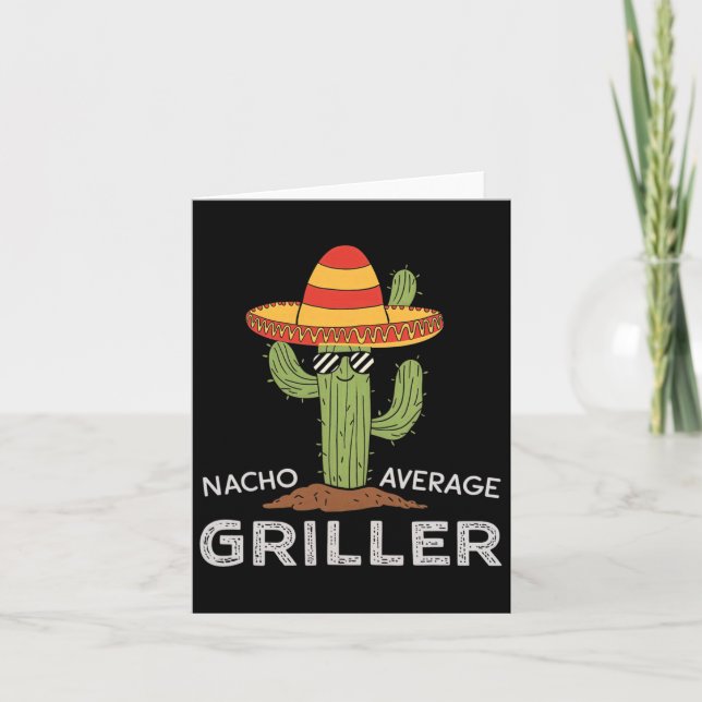 Tarjeta Cactus Bbq Humor Grill Cooki (Anverso)
